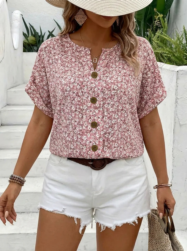 Verna | Chic Floral Print Blouse