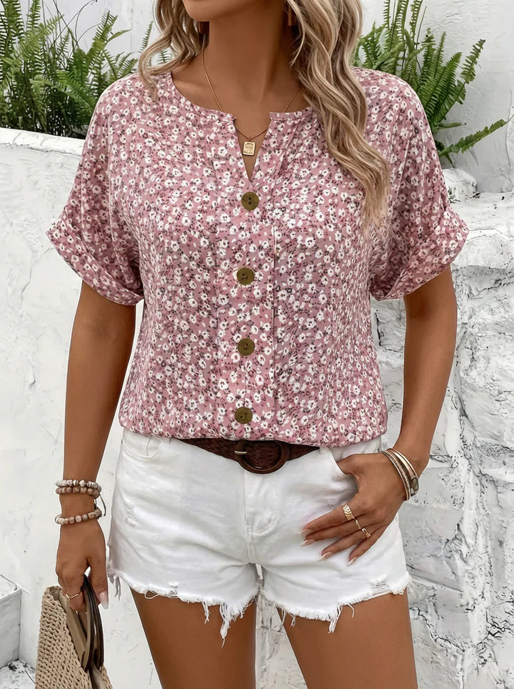 Verna | Chic Floral Print Blouse