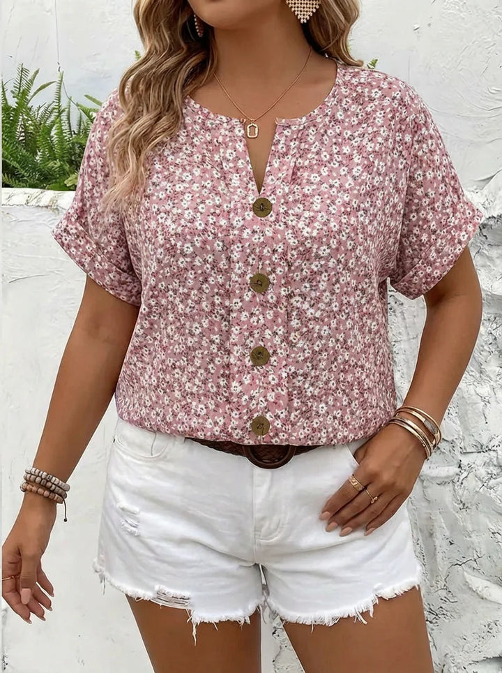 Verna | Chic Floral Print Blouse