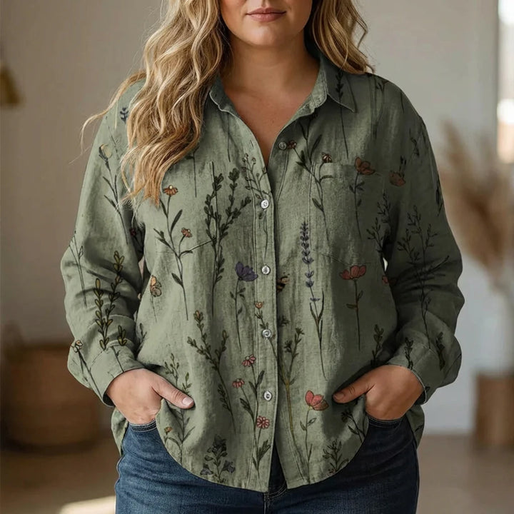 Rebecca | Bohemian Pattern Vintage Blouse