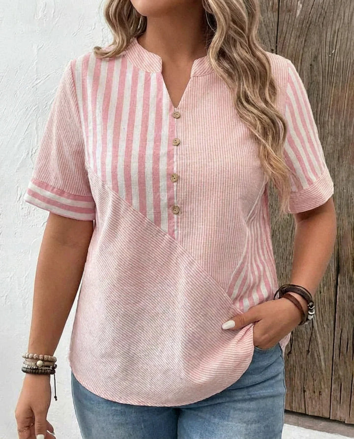 Monroe | Soft Striped Blouse