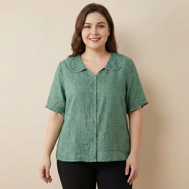 Kristi | Vintage Blouse with Button Detail