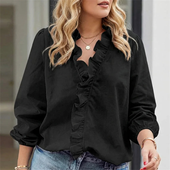 Enola | Feminine Blouse with Playful Ruffles