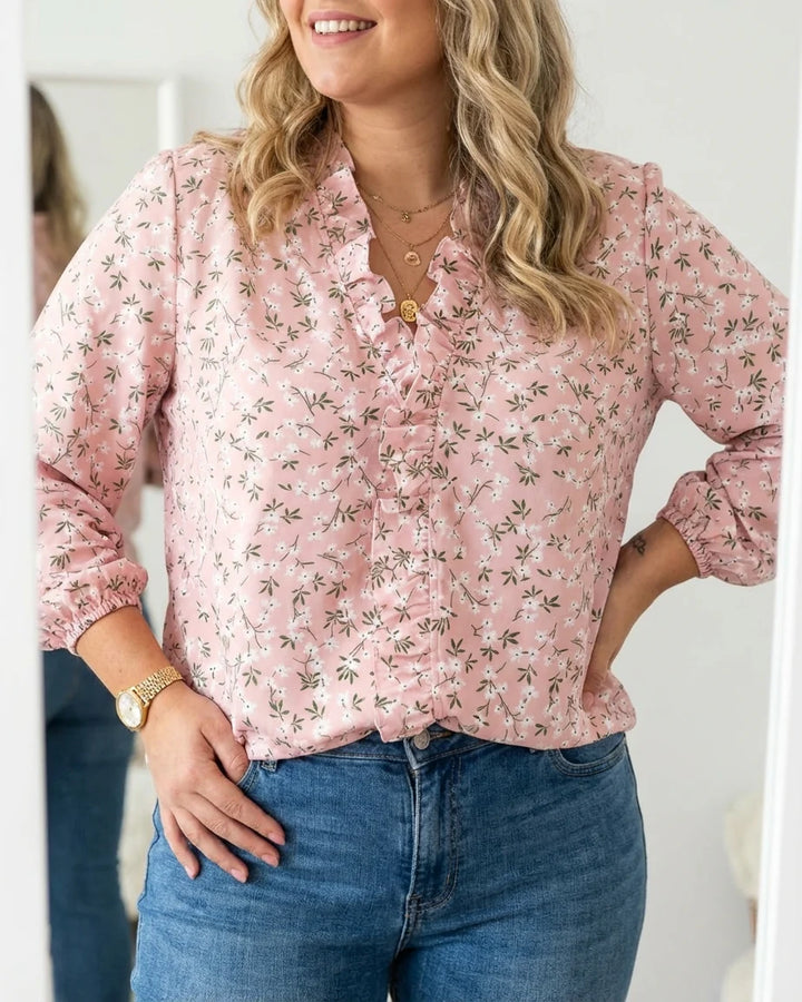 Enola | Feminine Blouse with Playful Ruffles