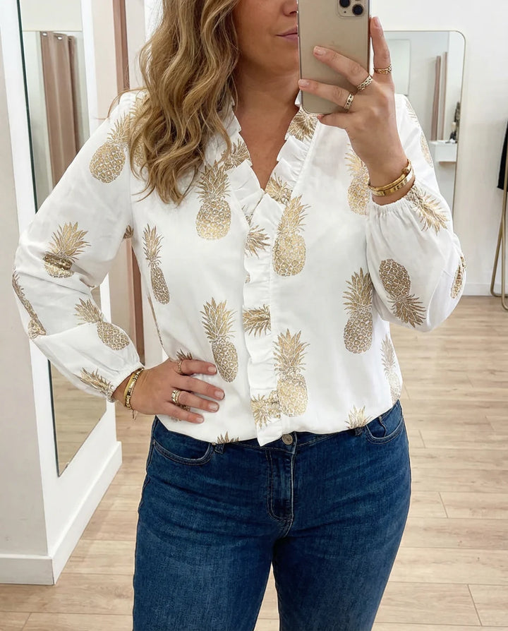 Enola | Feminine Blouse with Playful Ruffles