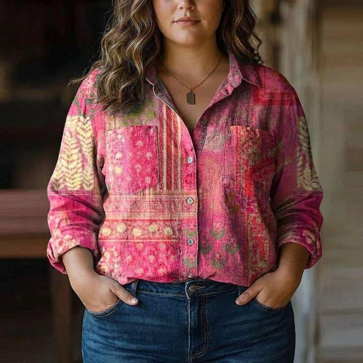 Rebecca | Bohemian Pattern Vintage Blouse