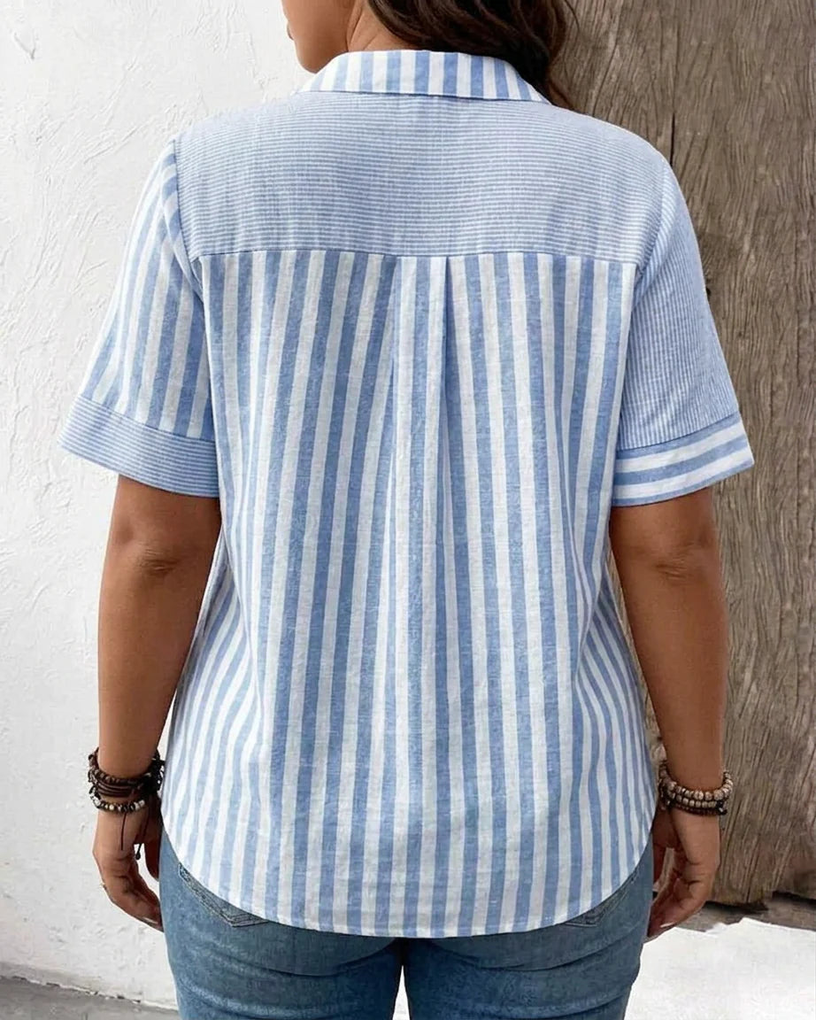 Monroe | Soft Striped Blouse