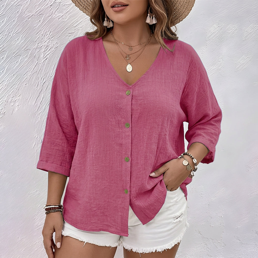 Marcia | Relaxed Button-Up Blouse